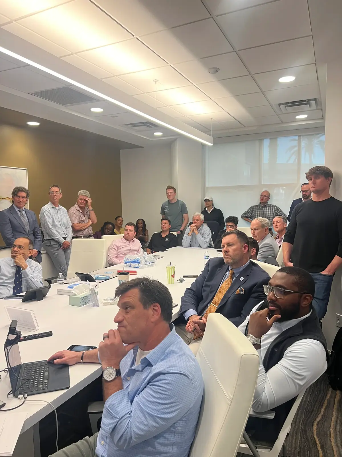 Attendees gathered at the April Silicon Beach pitch event