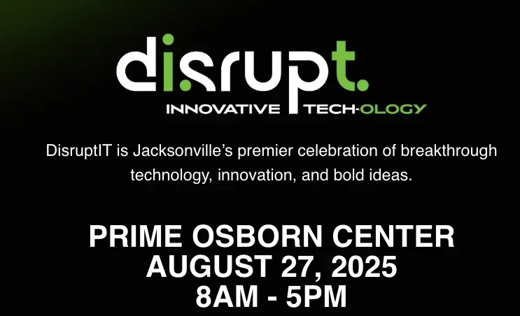 DisruptIT conference announcement for August 27, 2025