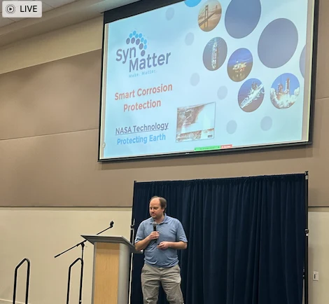 Founder presenting Smart Matter